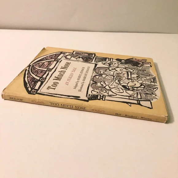 Vintage 1967 Too Much Nose An Italian Tale Harve Zemach Hardcover DJ - Picture 6 of 16